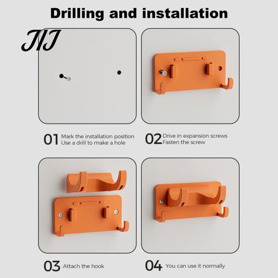 Wall Mounted Organizer for Hammers Mount Garage Tool Organizer, Heavy Duty ABS Compact Storage Bracket, Weather Space Saving Hooks Resistant