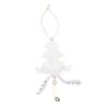 Christmas Lace Tree Ornaments, Star Heart Hanging Decorations for Christmas Tree Wreath Garland