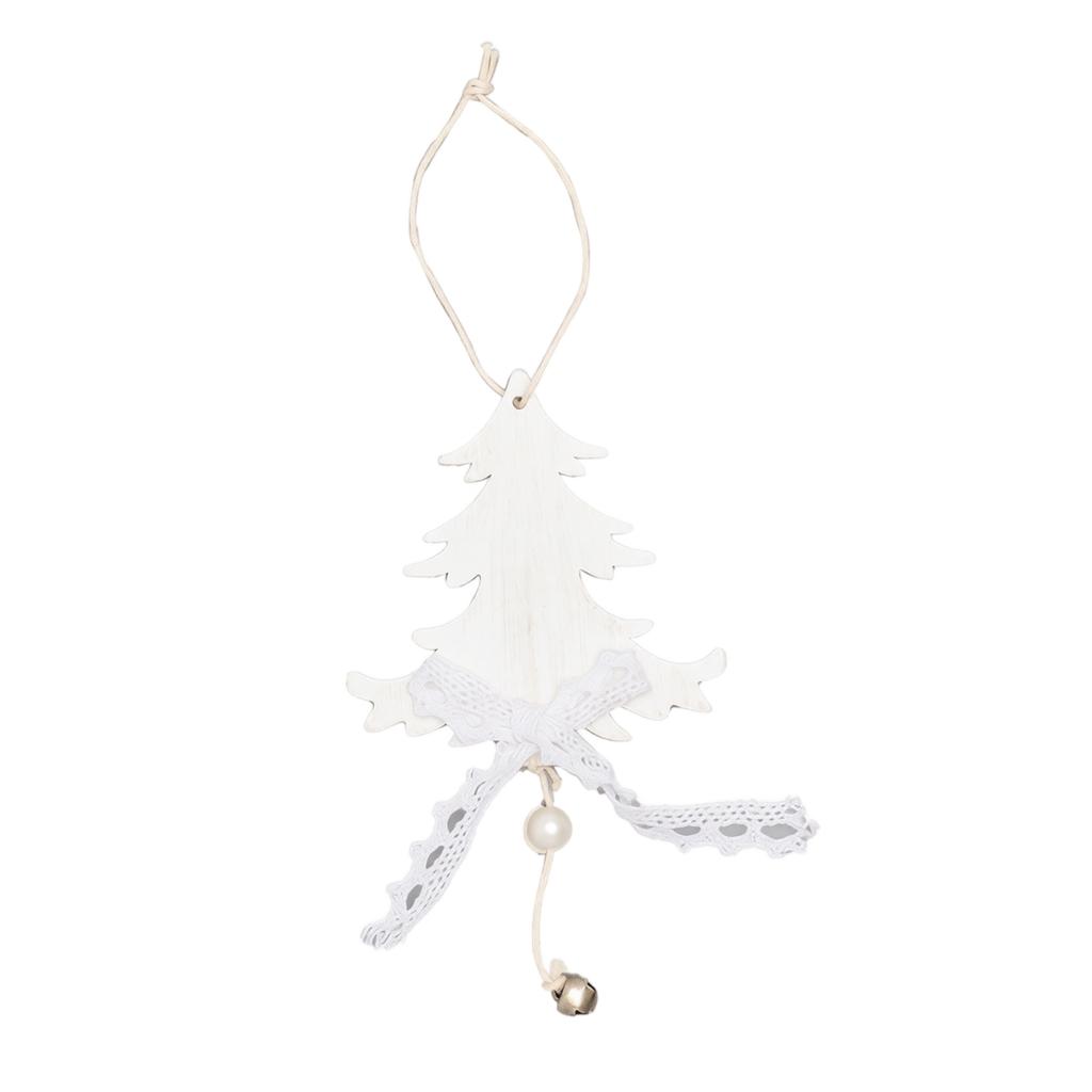 Christmas Lace Tree Ornaments, Star Heart Hanging Decorations for Christmas Tree Wreath Garland