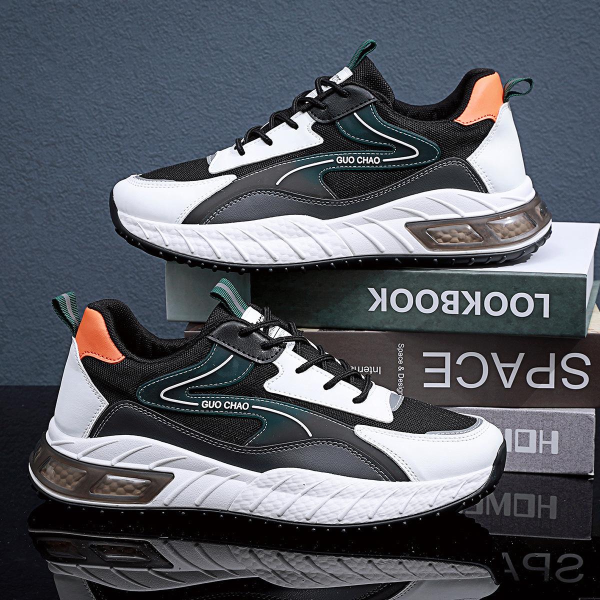 

Мужская обувь весна и осень молодежная сетчатая обувь кроссовки мужская универсальная повседневная обувь обувь для путешествий 39 чёрный