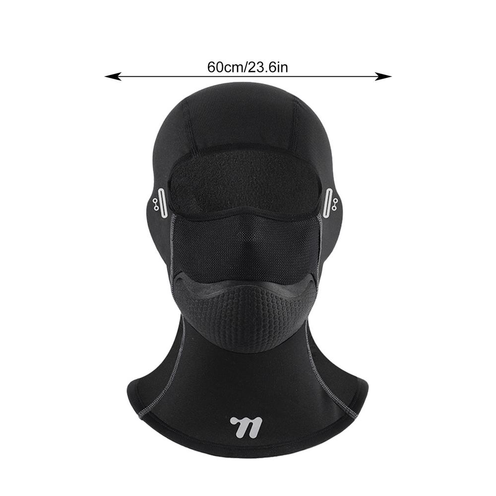 

Neck Gaiter Face Cover Scarf Neck Gaiters Ski Face Cover Face Scarf Wear-Resistant Winter Face Cover For Men Women Cycling чорний