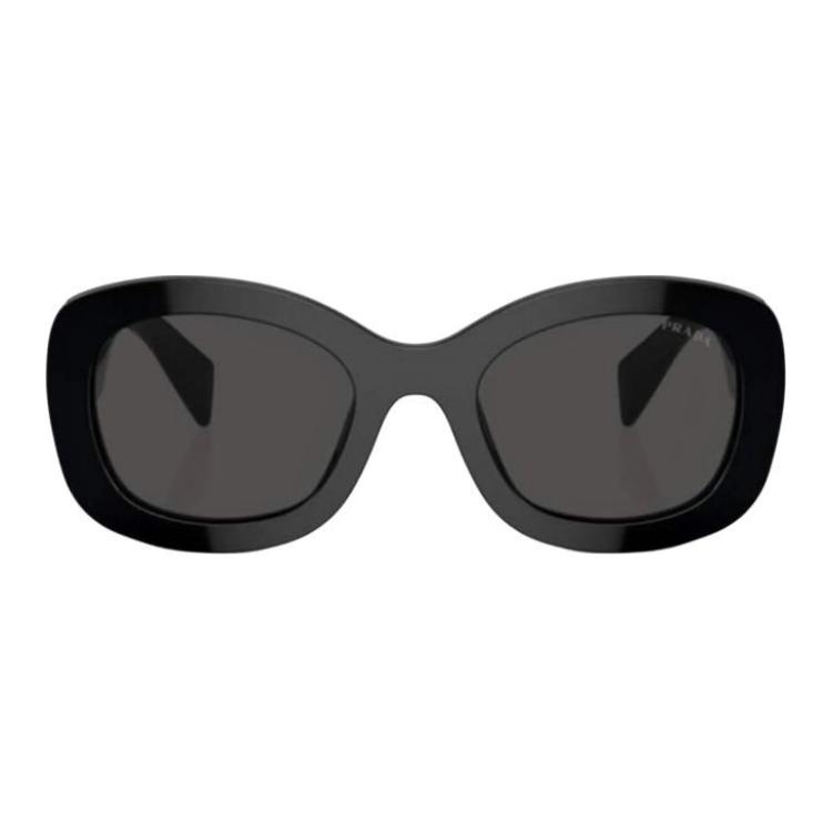 Prada Irregular Frame Sunglasses With Logo Women sunglasses Black SPR-A13F-1AB5S0
