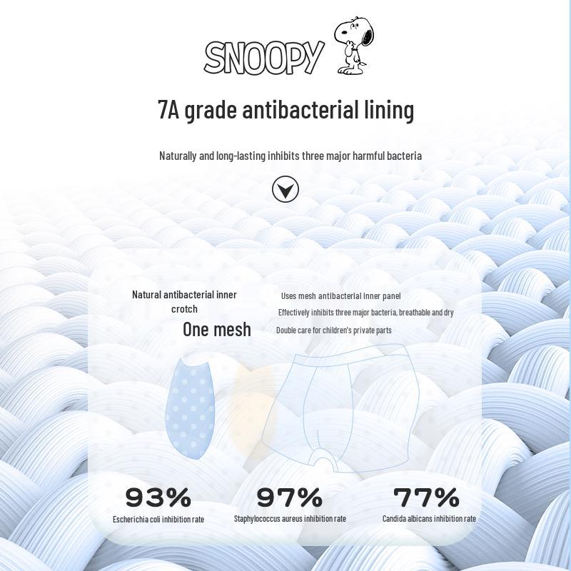 Snoopy Boys' Cotton Boxer Briefs - A-Class Shorts for Little to Large Boys