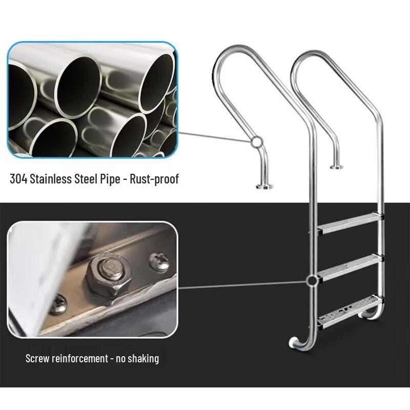 304 Stainless Steel Swimming Pool Entry Ladder