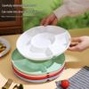 Wheat Straw 5-Section Snack and Fruit Platter for Living Room or Dining Table