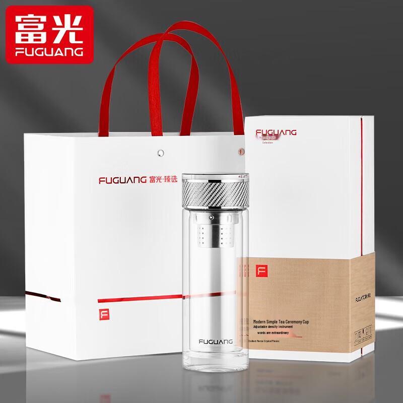 Fuguang Junya Double-Layer Glass Tea Cup