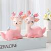 Tang Yi Creative Small Decorative Items for Home Living Room TV Cabinet Entrance Hall Office Desk Cute Deer Decorative Items Arrangement