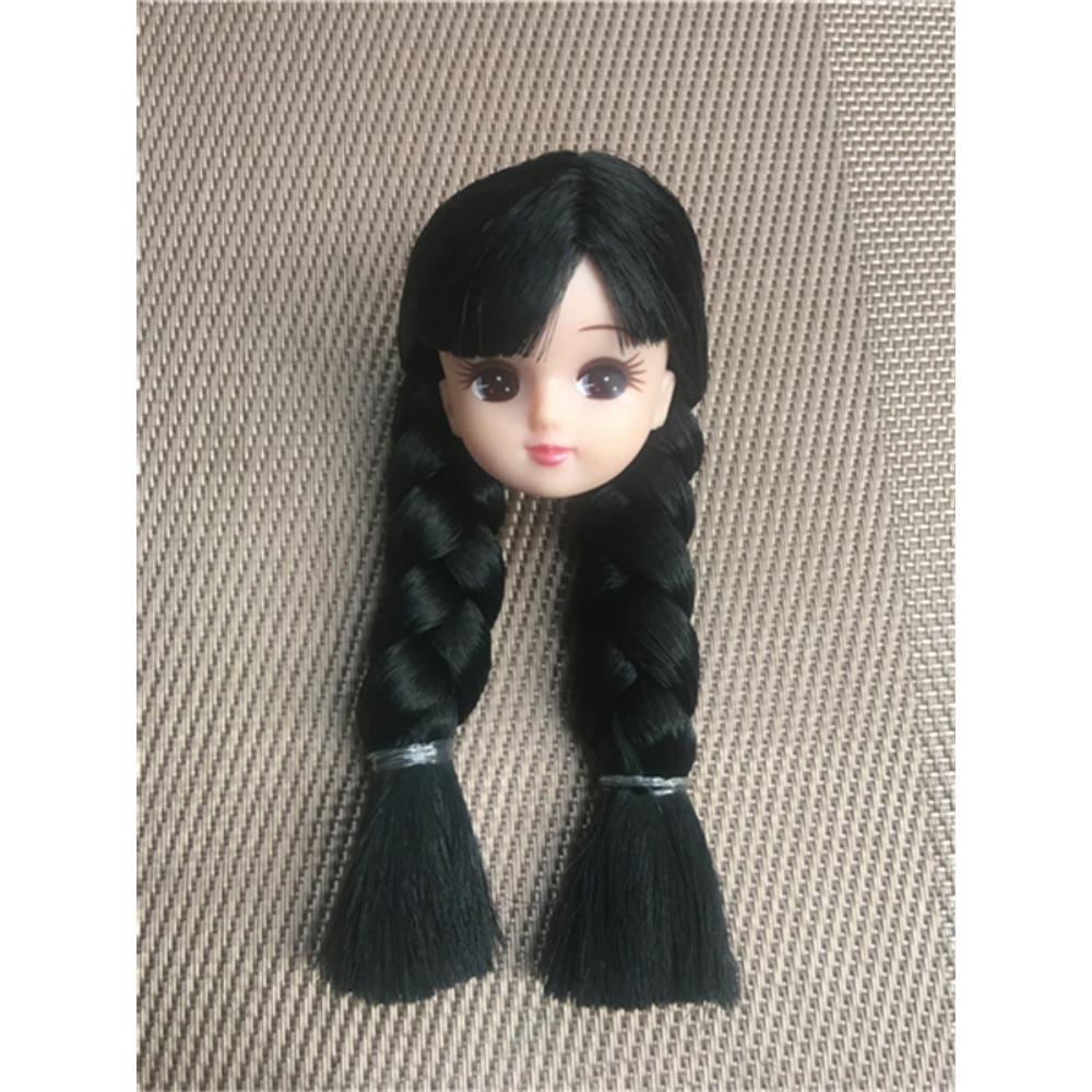 New Anime Figure Doll Blyth Licca Head Plant Hair Braid BOBO Blue Hair Toy Cartoon Doll Girls DIY Dressing Hair Toys Collections