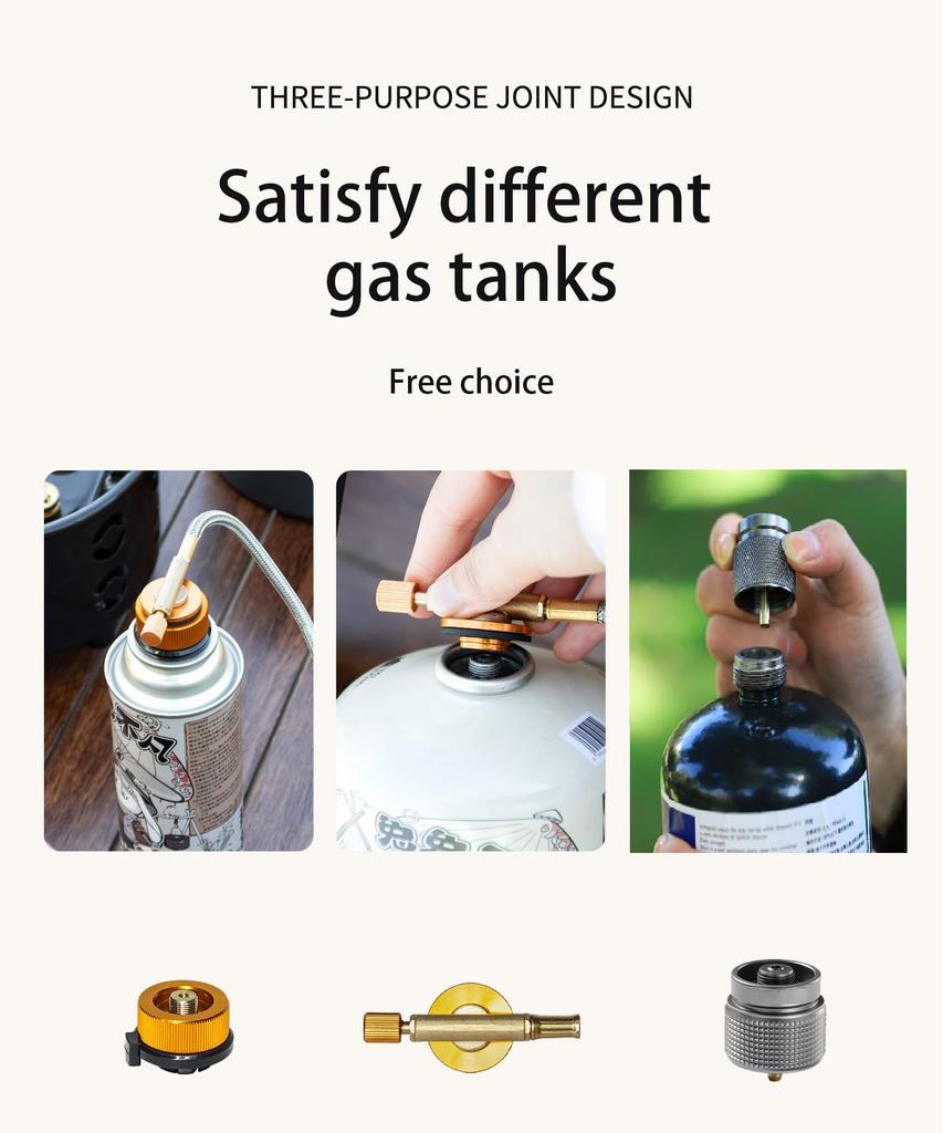 Outdoor Windproof Camping Gas Stove Furnace Burning Propane Burner With Piezoelectric Ignition For Picnic Cooking Hiking Burner