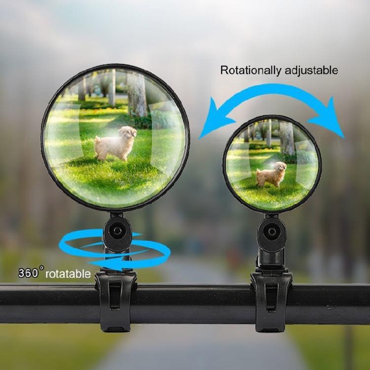 Bicycles Rearview Mirror Electric Bike Rear View Mirror 180 Degree Adjustable Handlebar Mirror Easy to Install