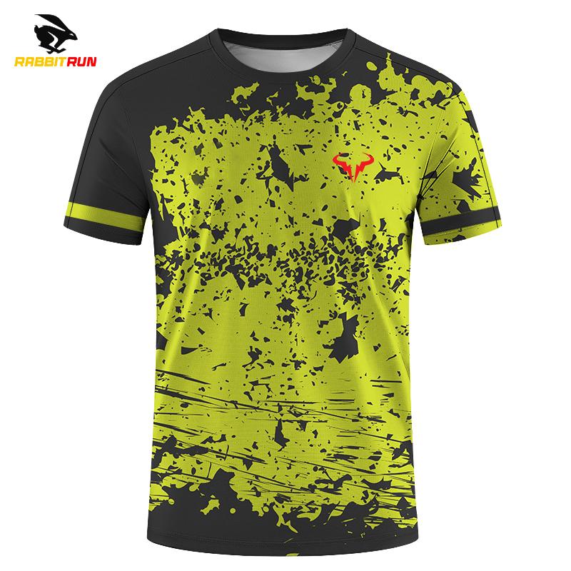 Modische Badminton-Tennis-Serie mit 3D-Druck für Herren und Damen im Freien, neue, kurzärmelige T-Shirts mit Rundhalsausschnitt