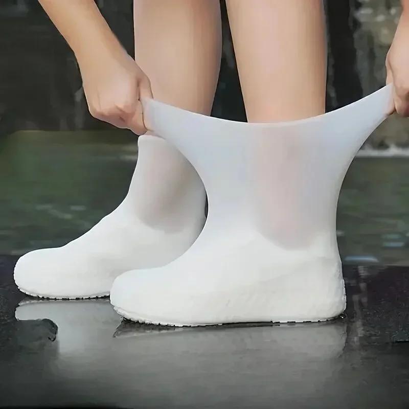 Outdoor Rain Boots Travel Overshoes Waterproof Rain Shoe Protector Reusable Shoes Antis-Slip Products Covers Gear Rubber Boot