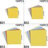 100pcs Square Origami Paper Double Sides Solid Color Folding Lucky Wish Paper Crane DIY Craft Colorful Scrapbooking