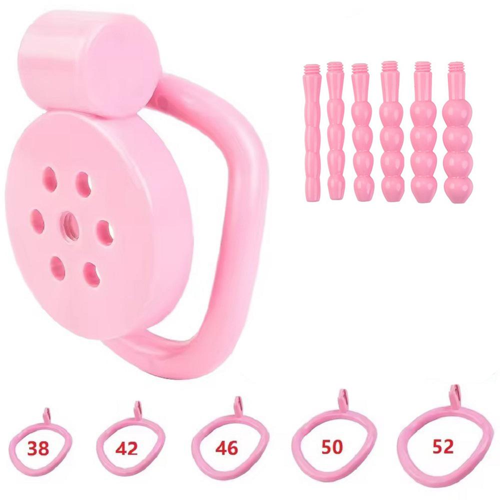 2026 Male Penis Chastity Cage Set Small Chastity Cage 5 Cock Rings With Urethral Sound Plug Penis Bondage Slave Man Sex Toy