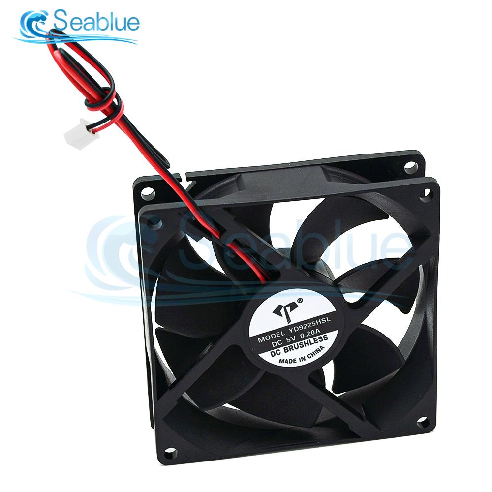 1PCS DC9225 92mm 9225 Computer Case Cooling Fan 92x92x25mm DC 5V 12V 24V 0.20A 2PIN USB Brushelss PC CPU Cooler Fan 90mm 9cm