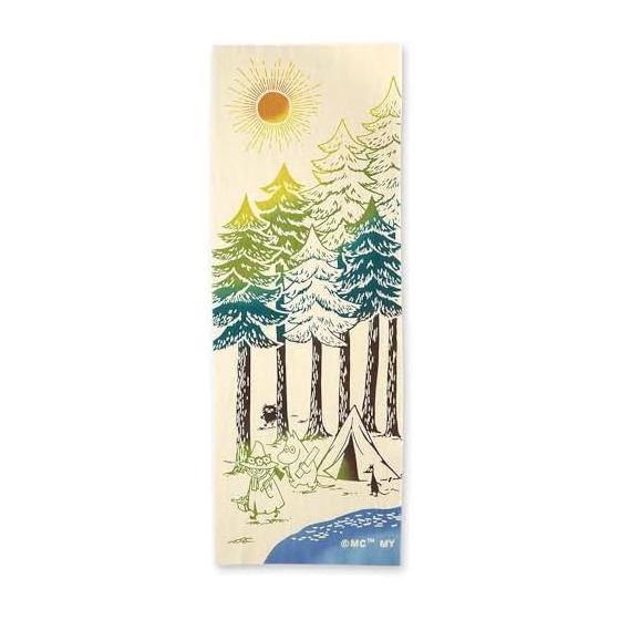 Moomin Tenugui Towel - Hitoshigoto Design - Decorative Tapestry for Interior, Approx. 33x90cm