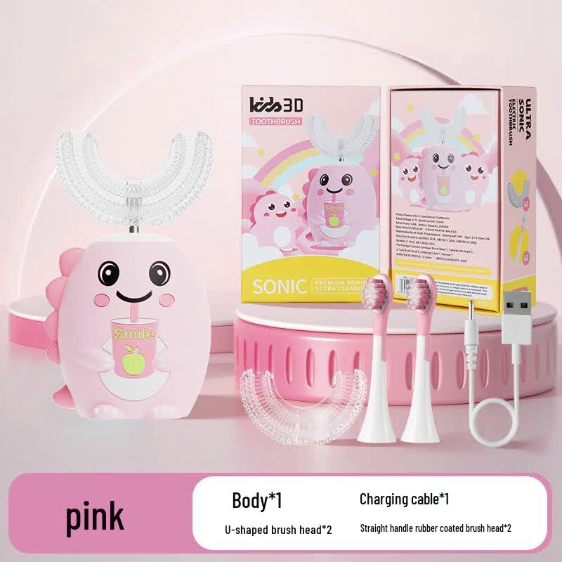 Mi Ling Kids U-shaped Electric Toothbrush - Dinosaur CN plug (adapter included)