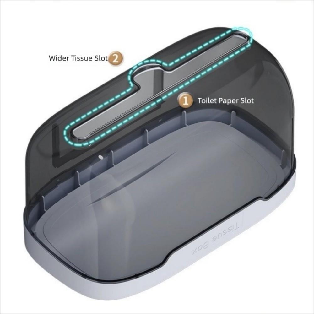 Plastic Tissue Box Wall Mounted Toilet Paper Holder Portable Tissue Holder  Storage Rack