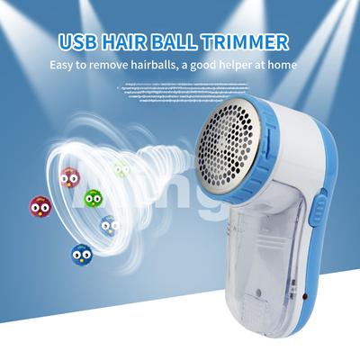 Blue Electric Household Clothes Fabric Shaver Portable USB Rechargeable Cotton Lint Removal For Sweater Shaver Hairball Remover