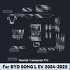 For BYD SONG L EV 2024 2025 TPU Car Navigation Screen Film Gearbox Protective Sticker Anti-scratch Interior Accessories