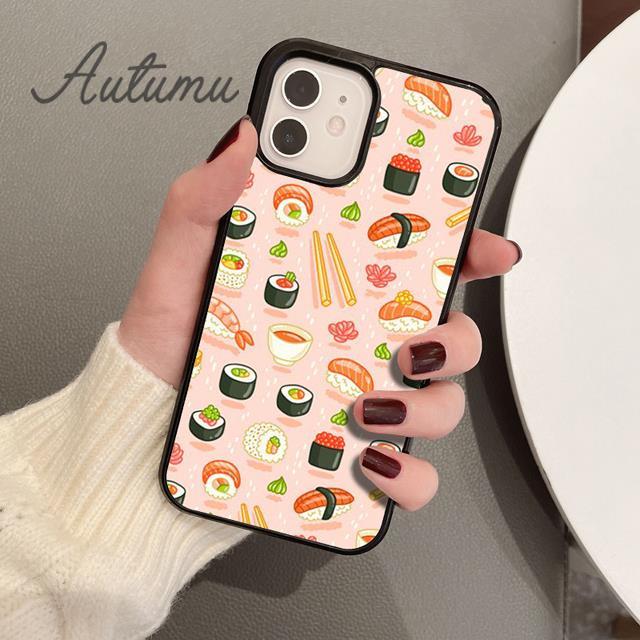 Japanese Cuisine Sushi Food Phone Case for iPhone 17 Air 15 16 16e 11 12 13 14 Pro Max Plus Coque Fundas Shell