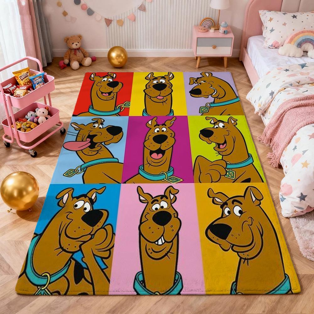 Scoobydoo Mystery Inc Gang Adventure Indoor Rug Nonslip Easyclean Carpet For Living Room Bedroom Hallway Home Decor Birthday Gift