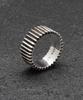 Royal Piece Gear Pattern Ring