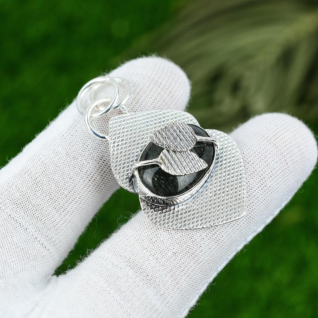 Birthday Gift For Her Natural Golden Pyrite Gemstone Pendant 925 Sterling Silver