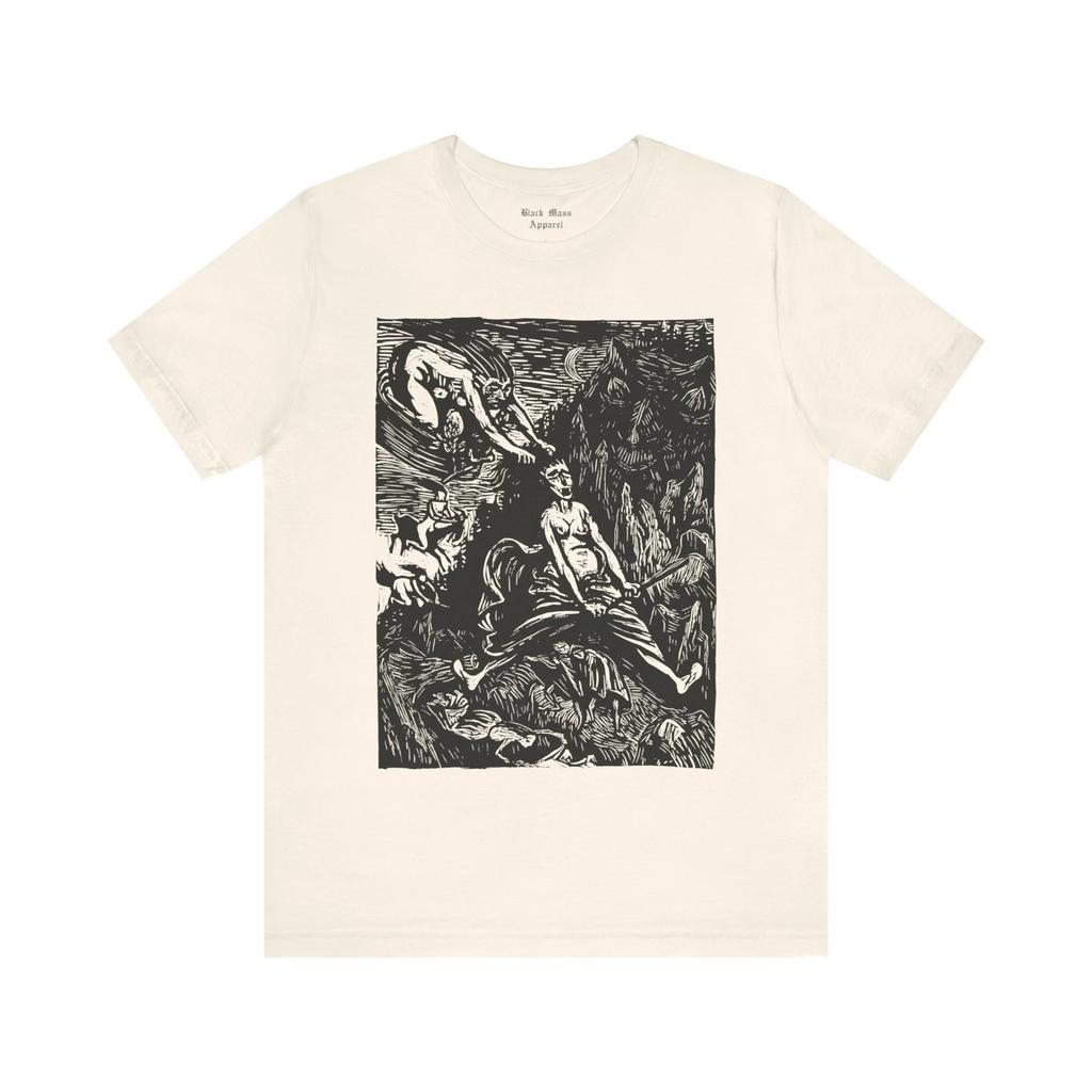 Hexerite Ernst Barach Art Retro Mystery Shirt Witchcraft T-shirt Magic Creepy Art Witch Gothic Men's and Women's T-shirt