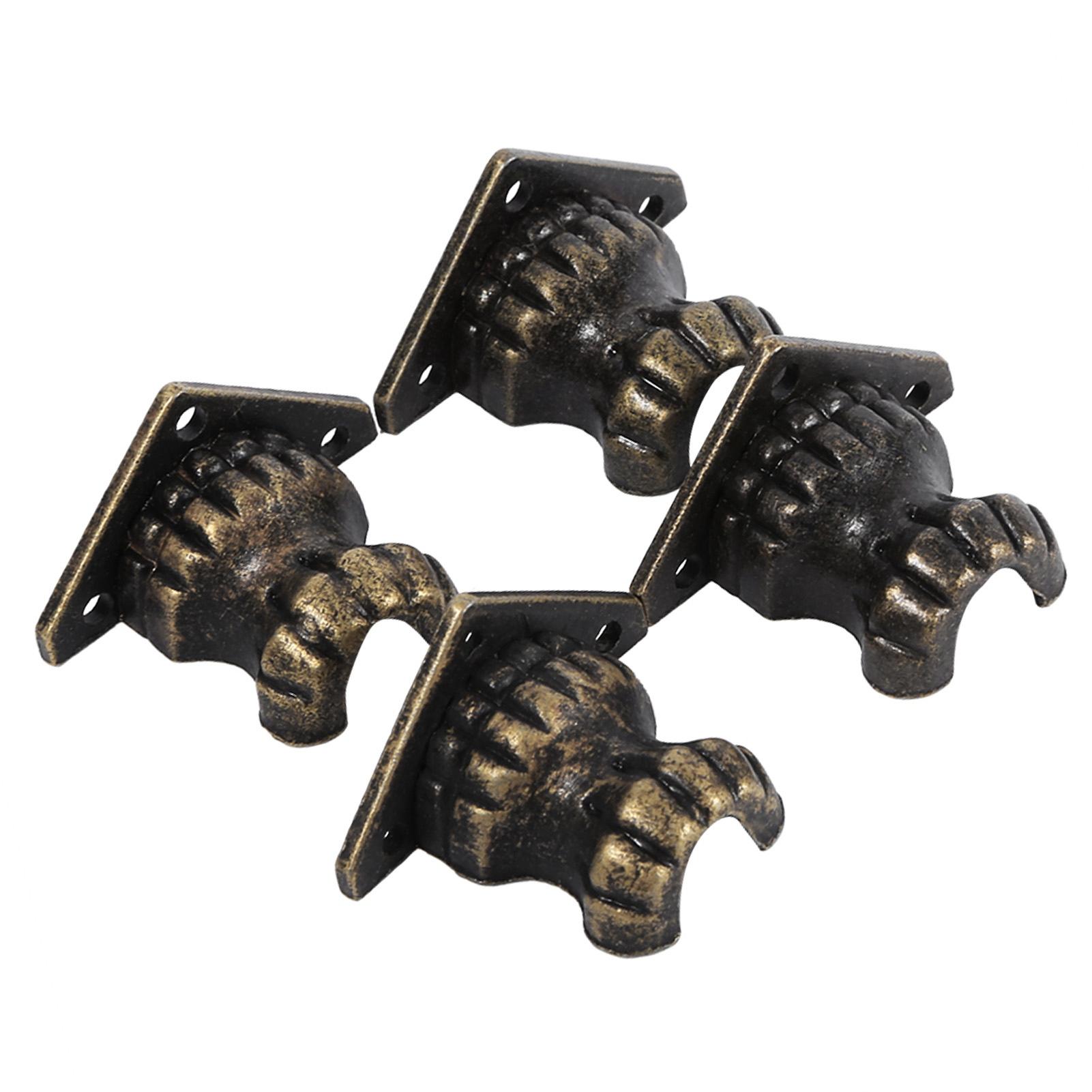 

Antique Corner or 4pcs Antique Brass Jewelry Chest Wood Box Decorative Feet Leg Corner or Hardware