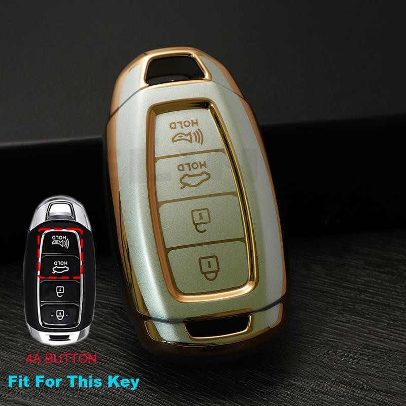 Quicksand TPU Car Remote Key Case Cover For Hyundai i30 ix25 Elantra KONA Solaris Azera Grandeur Ig TM Accent Santa Fe Palisade