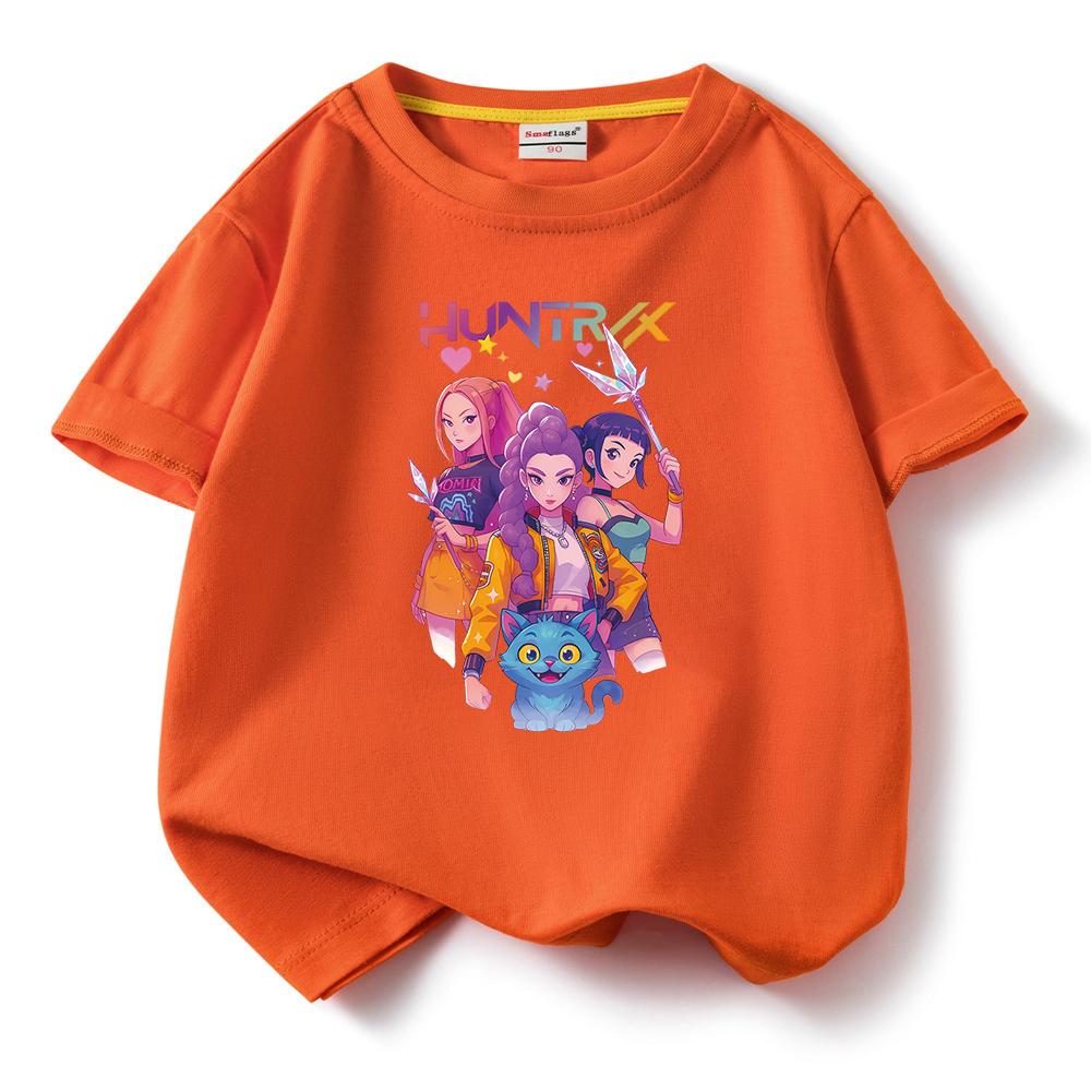 KPop Demon Hunters Children's Cotton Cartoon T-Shirt
