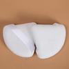 Triangle Velour Air Cushion Puff - Double-Sided Crystal Velvet Super Soft Fan-Shaped Makeup Puff for Loose Powder Setting