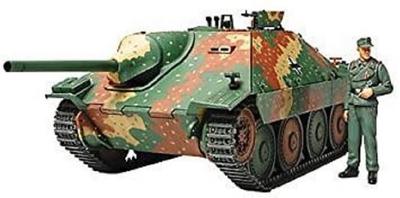 Tamiya Military Miniature Series German Army Tank Destroyer Hetzer Production Plastic Model 35285 1/35 No.285 Mid-term