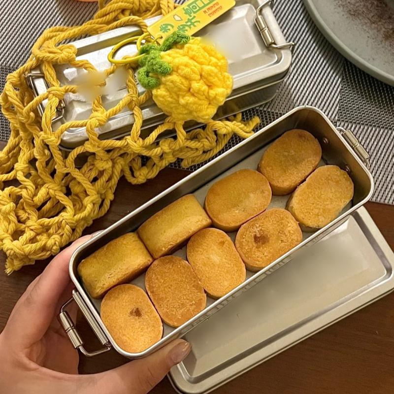 Rectangular Iron Box With Lid Large Capacity Wedding Souvenirs Candy Container Pineapple Snowflake Cake Packaging Storage Box