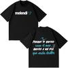 Rapper Melendi Tour Potisk Merch Tričko Pánské Dámské Tričko Krátký rukáv Volné Ležérní Bavlna Ove