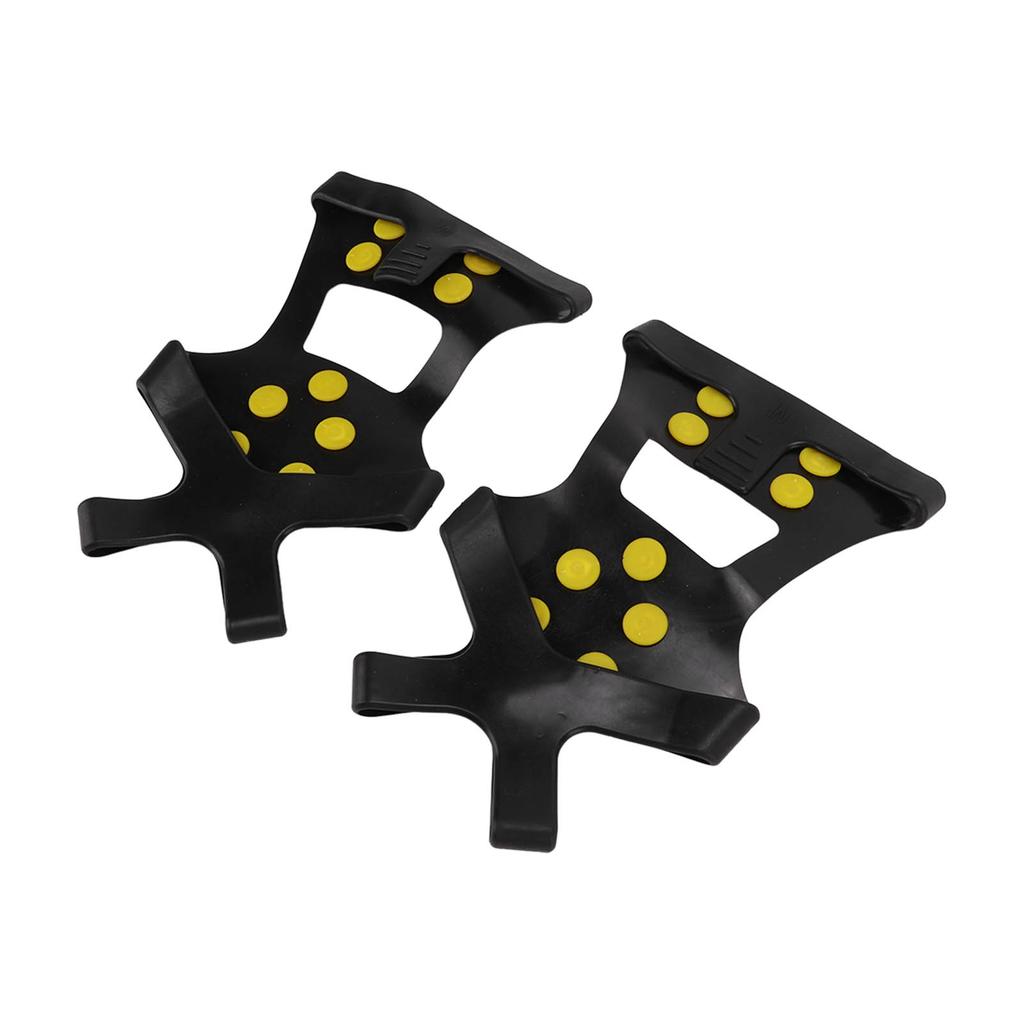 1pair 10 Spikes Ice Snow Grips Anti Slip Ice Traction Cleats Walk Traction Cleats for Shoes Boots Walking Hiking