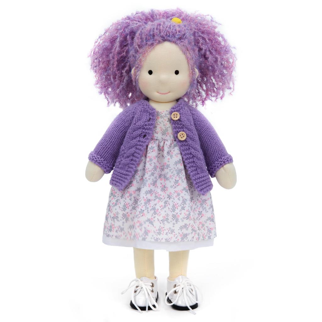 BlissfulPixie Waldorf Handmade Doll Cute Plush Girl Perfect for Kids Doll, - Fruzie, 30cm, Soft, Doll,