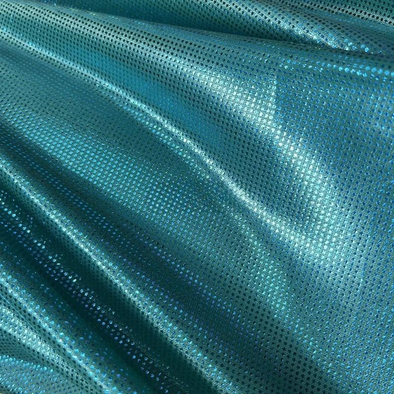 

Solid Color Shiny Laser Dot Flocked Elastic Fabric High Stretch Knitting for Costume Stage Decor Sofa Backpack Diy Crafts 100x150cm