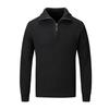 Men's Thick Half Zip Polo Collar Knit Sweater