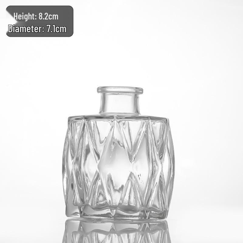 Retro Französisch-Amerikanische Mini-Glasvase für Trockenblumen & Grünzeug