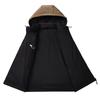 Cotton Jacket Men's Winter Contrast Color Casual Trend Loose Removable Hat Student Cotton Jacket Hooded Jacket Men
