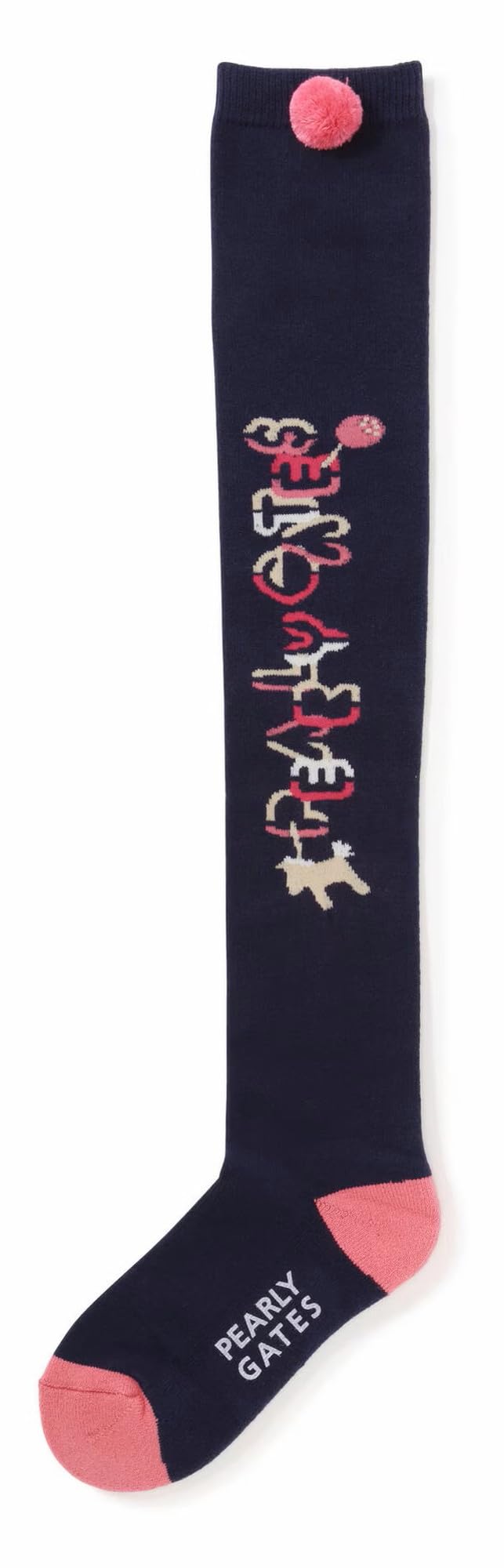 

PEARLY GATES Women s Knee-High Socks (PG Chain Logo Pattern) / Golf Socks / 053-4286010 121_Navy FR
