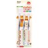Skater Toothbrush for Kindergarteners 3-5 Years Old Soft Clear 3 Pieces Bread Thief TBCR5T-A