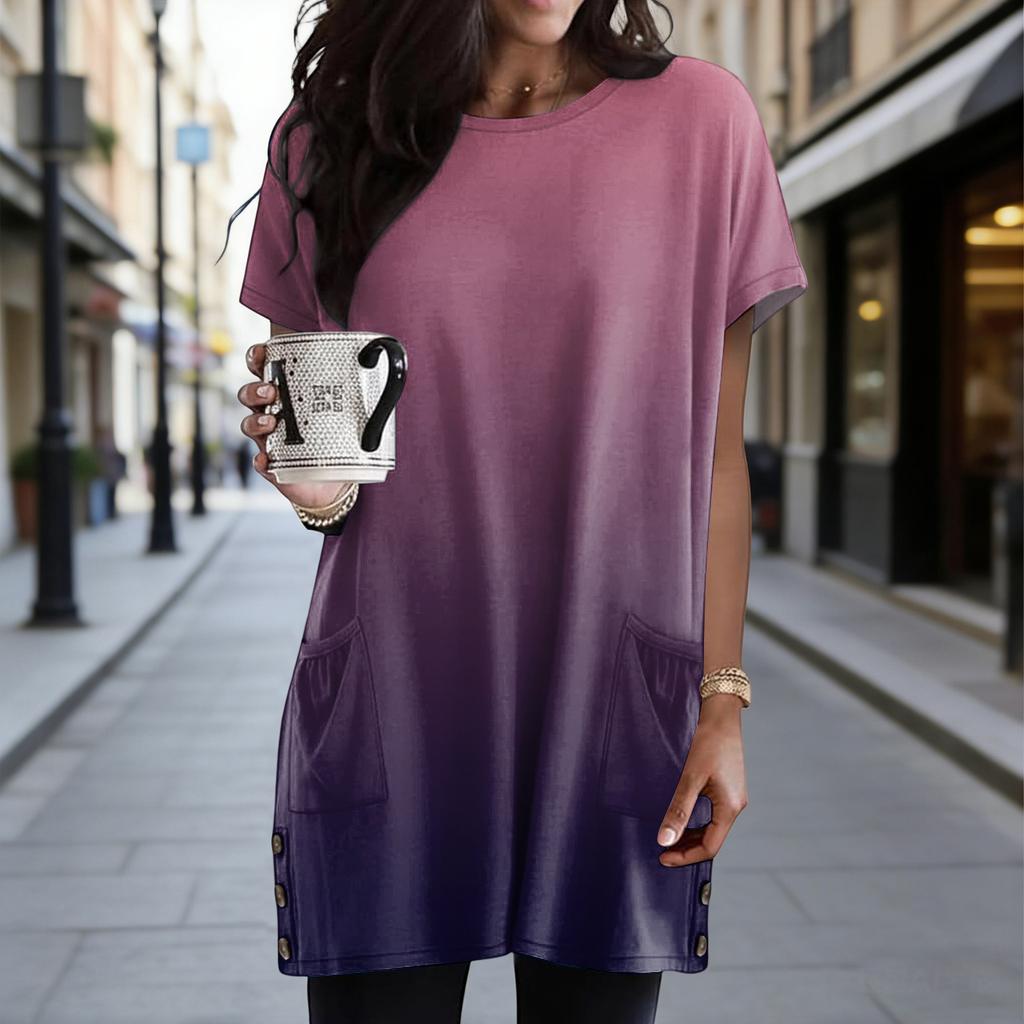 Top casual ampio alla moda da donna