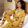 New Pajamas Women's Spring, Summer and Autumn Thin Long-sleeved Mori Women's Loose Casual Loungewear Set