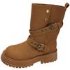 Queen Fan Vintage Maillard Style Thick-soled Martin Boots Women's 2025 New Autumn with Skirt Skinny Short Boots