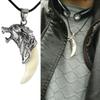 Elegant Hot Sale Boy Fashion Titanium Steel Domineering Pendant Wolf Tooth Necklace