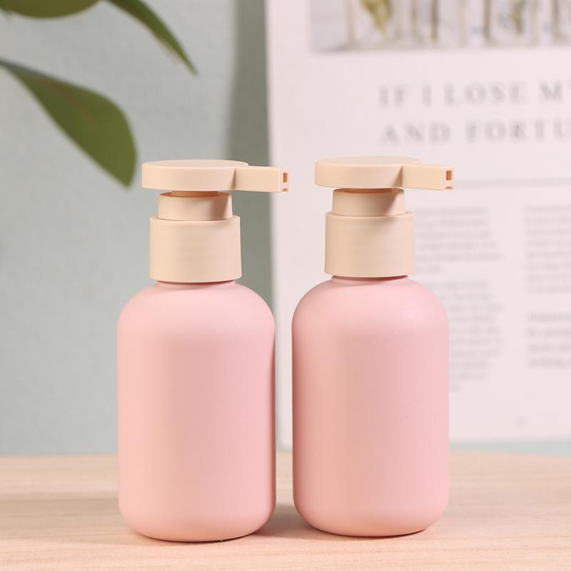 2 ks 100/200 ml Modrá Zelená Růžová Prázdná Plastová Pumpa Láhev na Mléko Šampon Láhev s Víčkem Nádoby na Kosmetiku Plnitelné Lahvičky