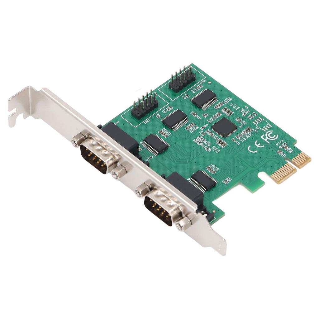 PCIE 1X To 4 Port R232 Serial Expansion Card for AX99100 Main Control Chip DB25 To DB9 R232